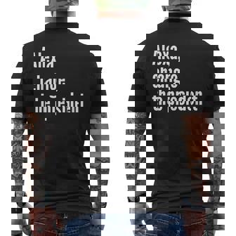 Alexa Change The President Anti Trump Trump Men's T-shirt Back Print - Thegiftio