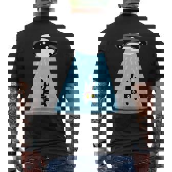 Alien Cat Abduction Ufo Cat Alien Abduction メンズTシャツ バックプリント - Kawaiitshirt