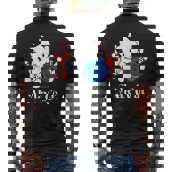 Alley Cat ボーリングtシャツ メンズTシャツ バックプリント - Kawaiitshirt