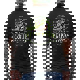 Alligator Alcatraz Florida Everglades Prison Men's T-shirt Back Print | Mazezy