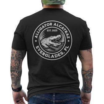 Alligator Alcatraz Meme Parody Retro Vintage Men's T-shirt Back Print - Thegiftio UK