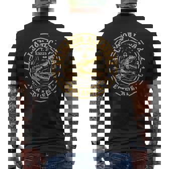 Alligator Alcatraz Florida Everglades Parody Men's T-shirt Back Print | Mazezy