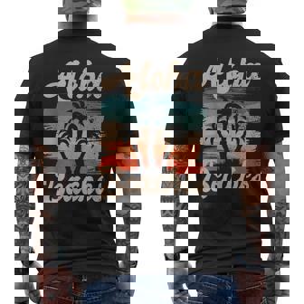 Aloha Beaches ハワイ サーフィン ストランドパーティー バケーション サーファー メンズTシャツ バックプリント - Kawaiitshirt