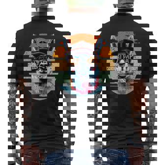 Alpapa Alpaca Papa Father's Day Dad Dad T-Shirt mit Rückendruck - Seseable