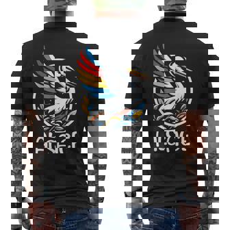 Alsace Cigogne Blanche Colorée Région Culturelle Française T-shirt imprimé au dos - Cadeauxyz