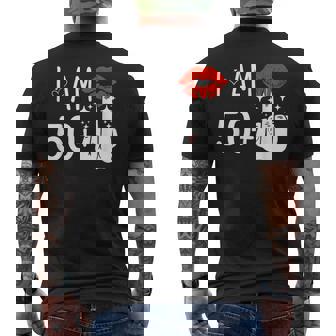 I Am 50 Plus 1 中指 51歳の誕生日 面白い メンズTシャツ バックプリント - Kawaiitshirt