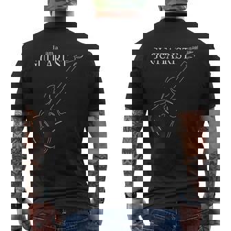 I Am A Guitarist ギター奏者 音楽 メンズTシャツ バックプリント - Kawaiitshirt