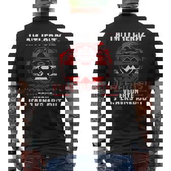 I Am The Crazy Firefighter 消防庁消防士 メンズTシャツ バックプリント - Kawaiitshirt