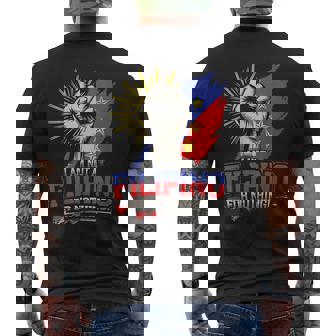 I Am Not A Filipino For Nothing ファイトサポーター サラ・ドゥテルテ メンズTシャツ バックプリント - Kawaiitshirt