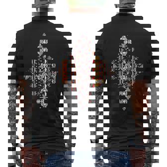 Amazigh Motifs Tifinagh Et Poteries Kabyles Berbere T-shirt imprimé au dos - Cadeauxyz