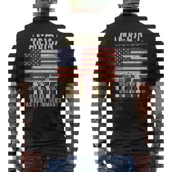 America Was Built By Immigrants Diversity Immigration Rights Men's T-shirt Back Print - Thegiftio UK