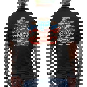 American Ameri Can 4Th Of July Retro Usa Beer Patriotic Men's T-shirt Back Print - Thegiftio