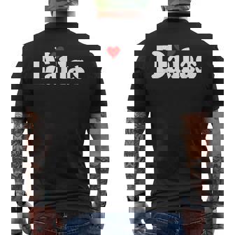Amo Corazón Dallas Texas Camiseta Hombre Estampado Espalda - Regaloses