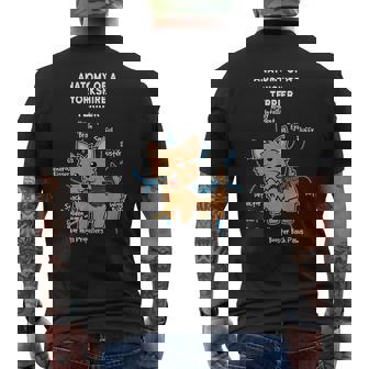 Anatomia Di Un Proprietario Di Cane Divertente Yorkshire T-shirt da uomo con stampa posteriore - Novitaregali