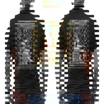 Ancient Ma'at Goddess Egyptian Mythology Fans Men's T-shirt Back Print - Thegiftio