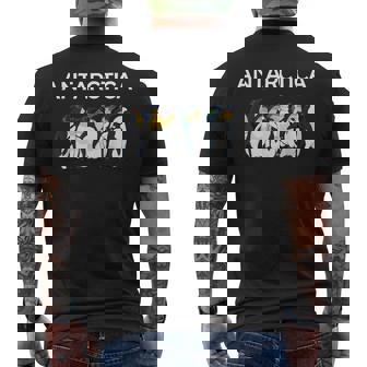 Antarctica Pinguins Birds Poleouth Antarctic Experience メンズTシャツ バックプリント - Kawaiitshirt