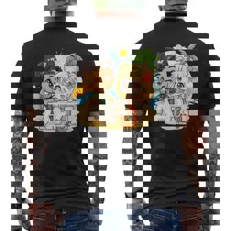 Apt Buddiesummeribes – ビーチサイドファンアドベンチャー メンズTシャツ バックプリント - Kawaiitshirt