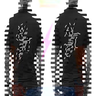 Aptアパツ、ピンクサンダー、トレンディファッション メンズTシャツ バックプリント - Kawaiitshirt