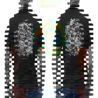 Arbre Deie Tropical Avec Colibris Et Fleurs T-shirt imprimé au dos - Cadeauxyz