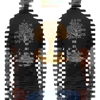Arbre Ile Dessin Illustration Poisson Pêche Pêcheur Cadeau T-shirt imprimé au dos - Cadeauxyz