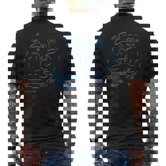 Asl アメリカ手話 Aslpoken Hear メンズTシャツ バックプリント - Kawaiitshirt