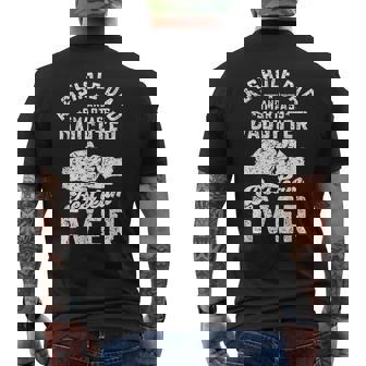 Asshole Dad And Smartass Daughter Best Team Ever Fathers Day Men's T-shirt Back Print - Thegiftio
