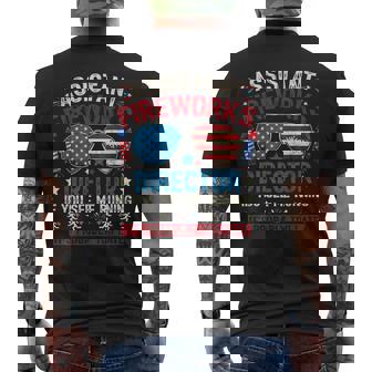 Assistant Fireworks Director If You See July 4Th Firework Men's T-shirt Back Print - Monsterry