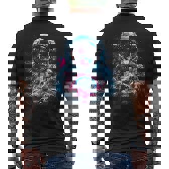 Astronaut Planet Earth Outer Space Galaxy Universe Science Men's T-shirt Back Print - Thegiftio UK