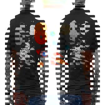 Astronauta 6º Cumpleaños Espacio Para Niños 6 Años Regalo Camiseta Hombre Estampado Espalda - Regaloses