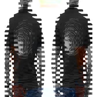 Astronauta Agujero Negro Perdido En El Espacio Ilustración Universo Camiseta Hombre Estampado Espalda - Regaloses