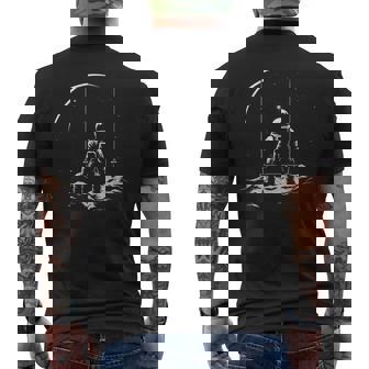 Astronaute Assisur Lewing Dans Les Étoiles De L'espace T-shirt imprimé au dos - Cadeauxyz