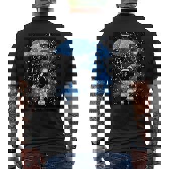 Astronaute Mignon Avec Espace Parapluie Galaxie T-shirt imprimé au dos - Cadeauxyz
