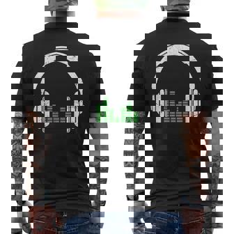 Auriculares Música Electrónica Techno Hub Musica Tecno Camiseta Hombre Estampado Espalda - Regaloses