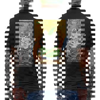 Aventurero Gato Rpg Fantasía Juegos De Rol Jugadores Jugador Camiseta Hombre Estampado Espalda - Regaloses