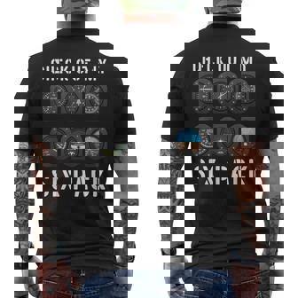 Avión Instrumentos Deuelo Pilot'six Pack Top Pilot Camiseta Hombre Estampado Espalda - Regaloses