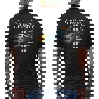 Aviones Alemanes Warbird I Messerschmitt Bf-109 I Ww2 Camiseta Hombre Estampado Espalda - Regaloses