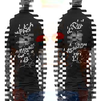 Aw Ship Its Our Anniversary Trip Cruise Wedding Couples Cute Men's T-shirt Back Print - Seseable