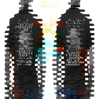 Aw Ship It's A Family Trip 2025 Family Matching Cruise Trip Men's T-shirt Back Print - Thegiftio