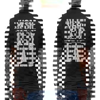 Awesome Like My Dad シャツ キッズ 息子 娘 父の日 メンズTシャツ バックプリント - Kawaiitshirt