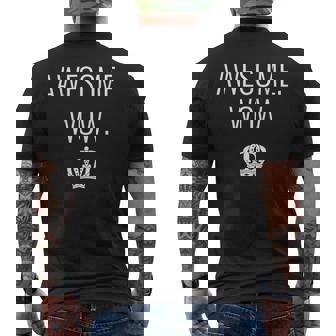 Awesome Wow Quote Men's T-shirt Back Print - Seseable