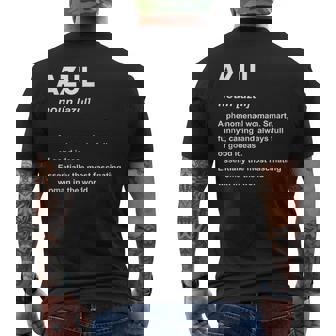 Azul 名前 メンズTシャツ バックプリント - Kawaiitshirt