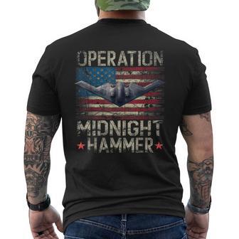 B-2 Stealth Jet Operation Midnight Hammer Men's T-shirt Back Print - Thegiftio UK