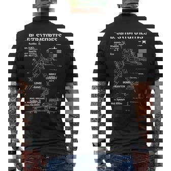 B-52 ストラトフォートレス仕様 軍用機 B52 メンズTシャツ バックプリント - Kawaiitshirt
