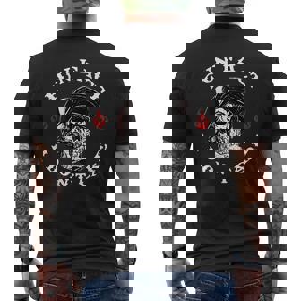 On Back Fun Fact I Don't Care Skeleton Saying Quote Men's T-shirt Back Print | Mazezy