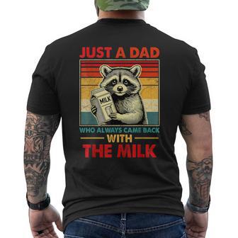 Back With The Milk Fathers Day Men's T-shirt Back Print - Thegiftio UK