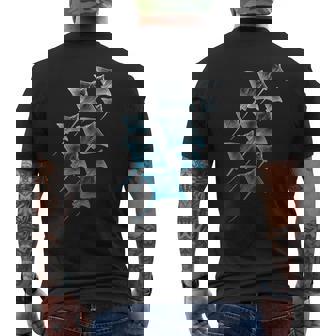 On Back Ocean Stingrays Scuba Diving Tropical Beach Stingray Men's T-shirt Back Print - Thegiftio