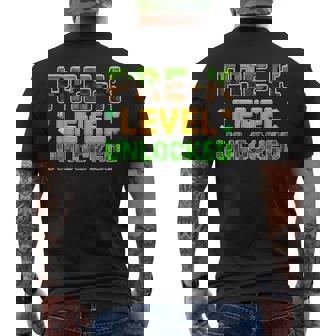 Back To School Pre-K Boys Gamer First Day Of Preschool Level Men's T-shirt Back Print - Monsterry