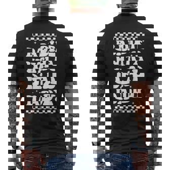 Baddie With A Dead Daddy Men's T-shirt Back Print - Thegiftio