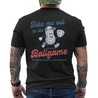Take Me Out To The Ball Game Baseball Men's T-shirt Back Print - Thegiftio UK