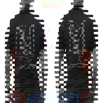 Balla バレリーナ イニシャル 名 M ダンス モノグラム バレエ メンズTシャツ バックプリント - Kawaiitshirt